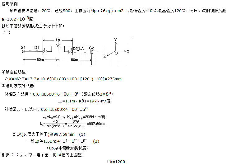 <strong>平麵鉸鏈波紋補償器應用舉例</strong>